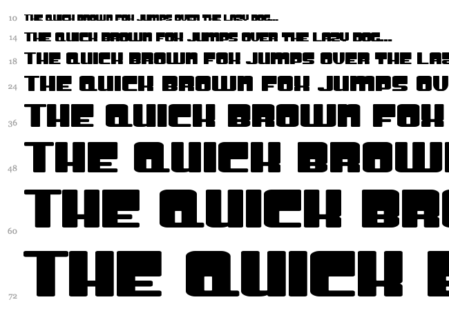 SF Groove Machine font waterfall